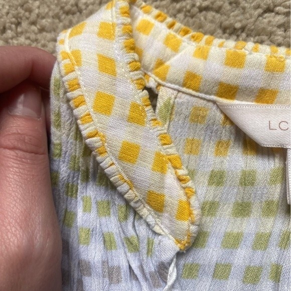 LC Lauren Conrad Checked Print Tank with Tassels - Picture 5 of 7